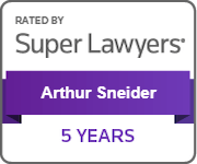 Rated By Super Lawyers | Arthur Sneider | 5 years